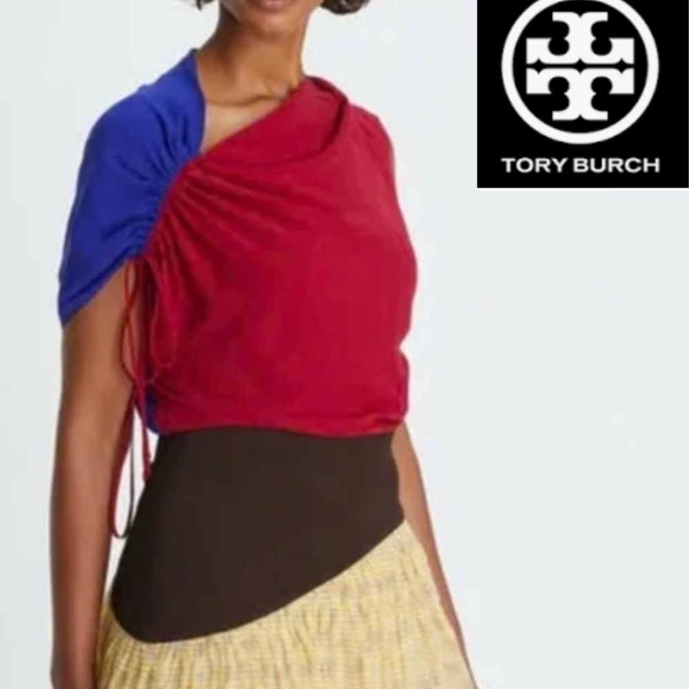 NEW Tory Burch Dandelion chiffon, silk organza gown, XS, GD1186
